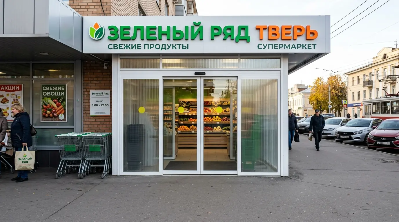 Входные группы в торговый центр — реализованный проект