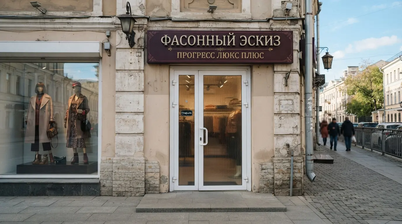 Входные группы в торговый центр — общий вид